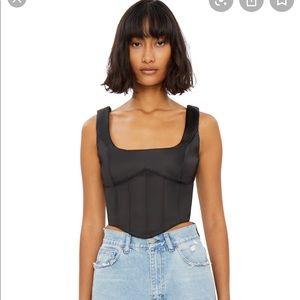 Danielle Guizio black corset top. Size medium.